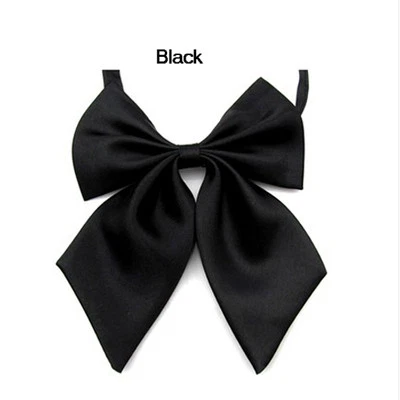 Pajarita ajustable satinada color liso para mujer dama clásica de negocios Foto 1 de 4