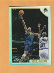 Donyell Marshall Golden State Warriors 1998-99 Topps refractor cromado UConn 4B - Imagen 1 de 2