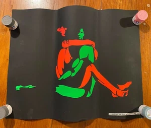 Póster de sexo vintage y original erótico 1971 Pro Arts negro claro Eros 2 - Imagen 1 de 1