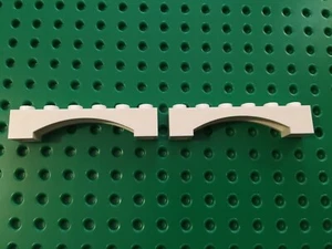 LEGO BRICK 1x6 ARCH - WHITE - PACK OF 2 / PN 92950 - STAR WARS CREATOR CASTLE - Picture 1 of 1