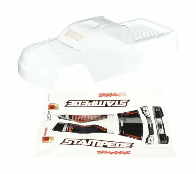 Traxxas 3617 Clear Stampede Body with Decal Sheet