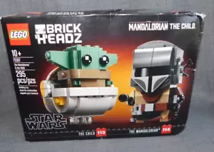 LEGO Star Wars: The Mandalorian & the Child 75317 Brick Headz Nuevo - Imagen 1 de 7