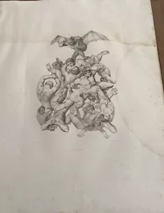 Belle Et Très Belle Gravure L’enfer. Mi XIXeme - Imagen 1 de 14