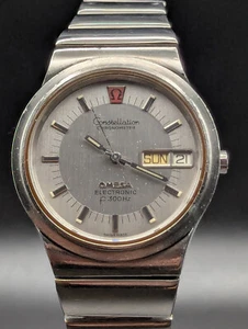 Orologio svizzero uomo elettronico vintage Omega Constellation F300HZ Hummer - funzionante - Foto 1 di 24