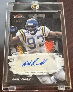 2024 Topps Finest John Randle Auto Black Geometric Refractor 10/25 VIKINGS HOF - Picture 1 of 2