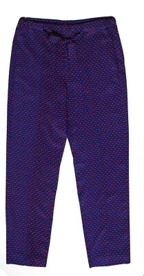 TORY BURCH Talia Silk Pull On Pajama Style Relaxed Pants Blue Red Size 4 - Image 1 of 4