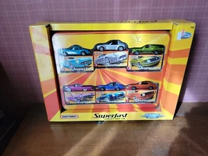 New Unopened 2005 MATCHBOX SUPERFAST COLLECTOR TIN With 6 Cars - Picture 1 of 12