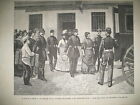POSTE DE POLICE COMEDIE FRANCAISE MOUNET-SULLY DOMAINE DE CHANTILLY GRAVURE 1886