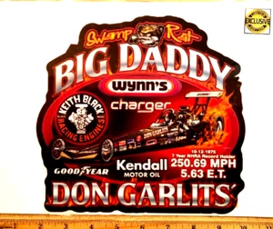 Calcomanía adhesiva brillante EXTRA GRANDE Big Daddy DON GARLITS Swamp Rat Wynn's Top Fuel - Imagen 1 de 1