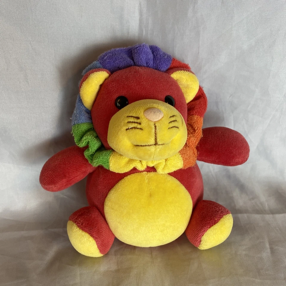 Vintage Braun Thermoscan Gund Lion Plush Chime Baby Rattle Toy - Image 1 of 4