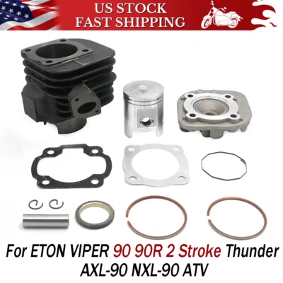 For ETON VIPER 90 90R 2 Stroke AXL-90 90CC Engine Cylinder Top End Rebuild Kit - Image 1 of 4