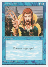 Counterspell X (4) MTG 4th Edition Excellent/Near Mint  - 4RCards
