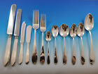 Pointed End by AJ Stone Sterling Silver Flatware Service Set Dinner 218 Pieces