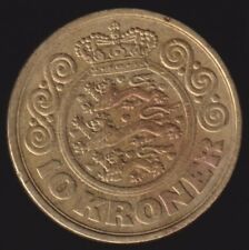 10 Kronen Dänemark 1990, Königin Margrethe II., Kursmünze (0206)