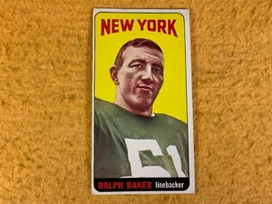 R8-6 FOOTBALL CARD - RALPH BAKER - NEW YORK JETS - 1965 TOPPS - CARD #112 - Bild 1 von 5