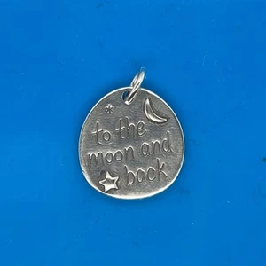 James Avery Sterling Silver “To The Moon And Back” Charm Or Pendant - Foto 1 di 3