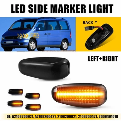 Luces LED marcadoras laterales con lente de humo para Mercedes Benz SLK R170 CLK320 W208 1998-04 Foto 1 de 4