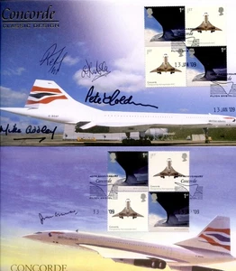 2009 CONCORDE GREAT BRITAIN BUCKINGHAM ILLUS. COVERS x2 SIGNED x5 VGC - Picture 1 of 1