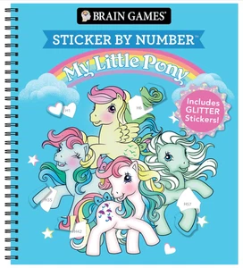 Brain Games - Sticker by Number: My Little Pony : Includes 1 Glitter Sticker... - Picture 1 of 5