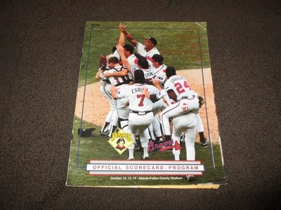 Vintage 1991 MLB Atlanta Braves vs. Pittburgh Pirates NLCS Championship book - Image 1 of 4