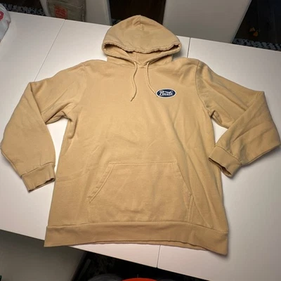 New Brixton Tan Pullover Sweatshirt Hoodie Large Long Sleeve - Image 1 of 4
