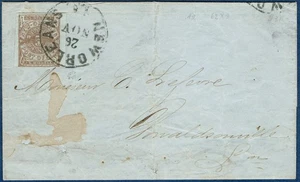 [VP27]Confederate States #62X3 New Orleans LA Provisional on Cover 26th Nov 1861 - Picture 1 of 3