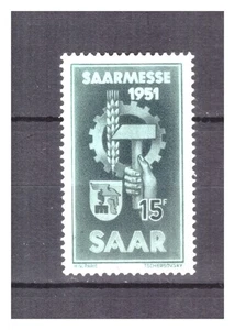 SARRE  .   N °  293   .   15 F  FOIRE  DE  SARREBRUCK    NEUF  *  .   SUPERBE . - Picture 1 of 2