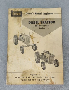 Original OEM Ford Betriebsanleitung Ergänzung Diesel Traktor 801D 901D Bediener - Bild 1 von 19