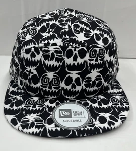 Jeremy Scott Hombre New Era Correa Gorra Sombrero Calaveras Vudú - Imagen 1 de 5