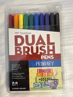 Plumas de cepillo doble Tombow 10/Pk - Primarias, (56167) Foto 1 de 2
