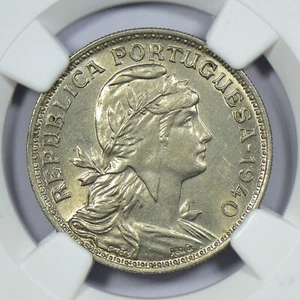 Portugal - 50 Centavos - 1940 - NGC - MS 63 - Picture 1 of 4