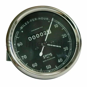Replica Smiths Speedo Meter 0-80 Mph Fit For BSA Norton Triumph Motorcycle - Picture 1 of 5