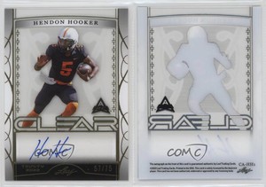 2022 Leaf Trinity Clear Auto Gold /75 Hendon Hooker #CA-HH1 Auto
