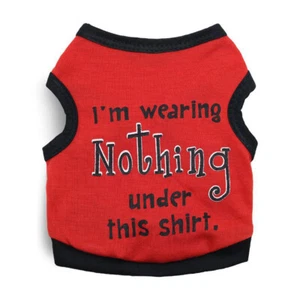 Boy Dog Shirt Clothes Male Pet Cat Puppy Vest Clothing Spring Summer XS/S/M/L/XL - Picture 1 of 26