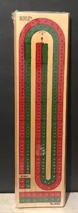 New/Sealed Cribbage Board Travel Game Red Green Plastic Pegs 2 Track 2 Players - Picture 1 of 2