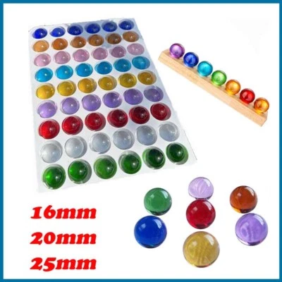 Marbles Glass Beads 16mm 20mm 25mm Decorative Sphere Glass Balls Multi-color - Image 1 of 4