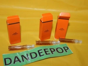 Hermes 3 Piece L'Ambre Des Merveilles Eau de Parfum 0.06 Oz Sample With Boxes - Picture 1 of 3
