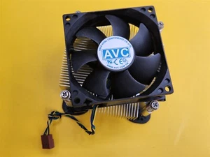 ⭐️⭐️⭐️⭐️⭐️ Desktop Fan/Heatsink AVC 00KT106 4-Pin Socket LGA1151 w/ Backplate - Picture 1 of 4