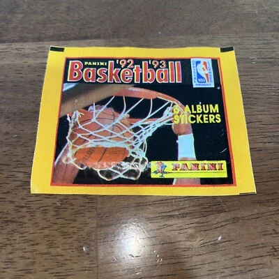 Panini 92-93 Basketball NBA 6 Album Stickers Pack Unopened NOS