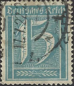 Germany-Berlin Scott #163 Used VF 15pf 1921 Stamp CV 225.00 - Picture 1 of 1