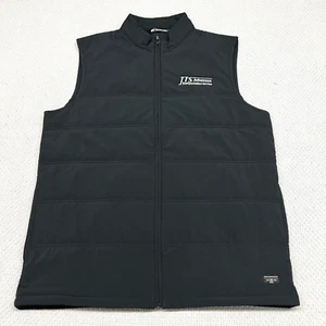 Travis Mathew Vest Mens Large Black Puffer Performance Outdoor Golf - Picture 1 of 8