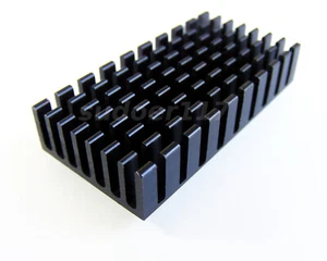 Kühlkörper Aluminium eloxiert schwarz 50 x 25 x 10 mm GPU CPU RAM Chipsatz - Bild 1 von 1