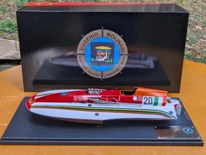 Boot Modell 1:18 BBR Molinari 4 Punti Rennboot Motorboot Speedboat Vitrine OVP - Bild 1 von 24