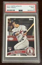 2011 Topps Update Mike Trout Rookie PSA 9 Mint Iconic RC #US175