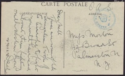 NUEVA ZELANDA PRIMERA GUERRA MUNDIAL postal ex TROOPSHIP 6 - el DEVON - tropas de Senegal........8969 Foto 1 de 3