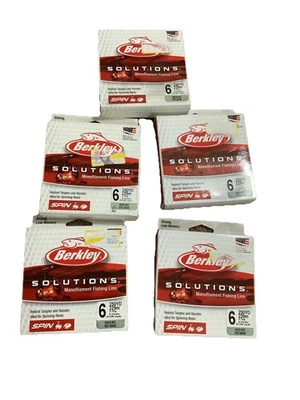 Nueva línea de pesca mono Berkley Solutions 6 lb prueba 250 YD niebla verde BSSFS6-GRM Foto 1 de 4