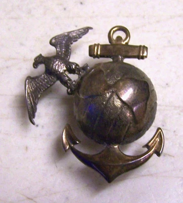 DE COLECCIÓN 1930 USMC MARINE CORPS 14 Kt BB&B COLLAR EMBLEMA EGA Foto 1 de 4