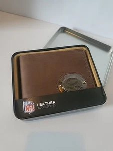 NFL Rico Industries Chicago Bears Real Leather Wallet In Tin NIB - Picture 1 of 9