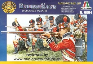 Italeri IT6004 GRENADIERS HIGHLINDER INFANTRY KIT 1:72 Modellino - Foto 1 di 1
