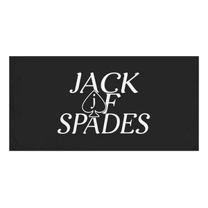 Toalla Jack of Spades Toalla de Playa Blanco Negro 30x60" Toalla de Piscina Tarjeta Amante JOS - Imagen 1 de 5